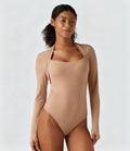 Long-Sleeve Push-Up Bodysuit