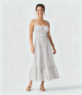 Tie-Front Polka Dot Midi Dress