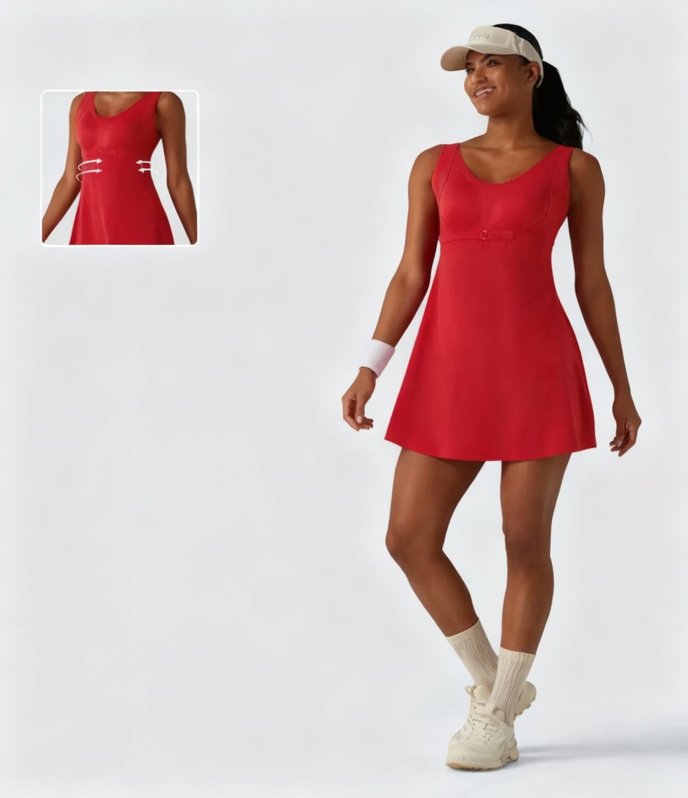 Push-Up Active Tennis Mini Dress