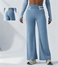 High-Waisted Tummy-Control Yoga Trousers
