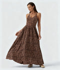 Printed Flowy Maxi Slip Dress
