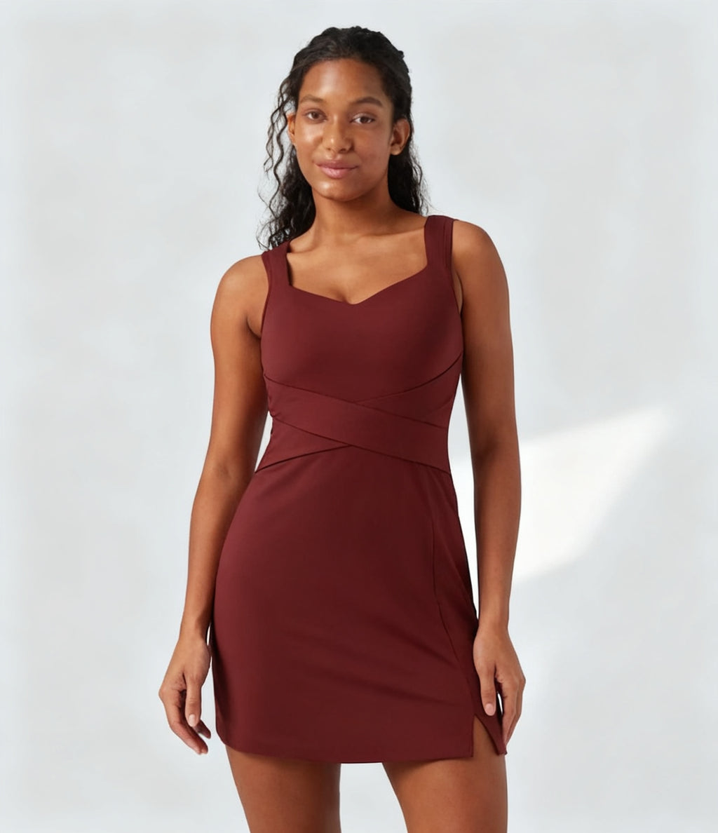 Tummy-Control Active Mini Dress