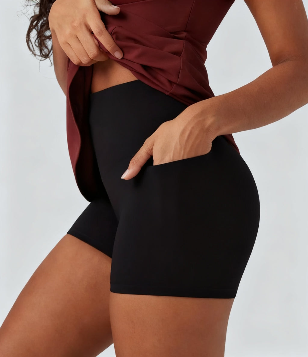 Tummy-Control Active Mini Dress