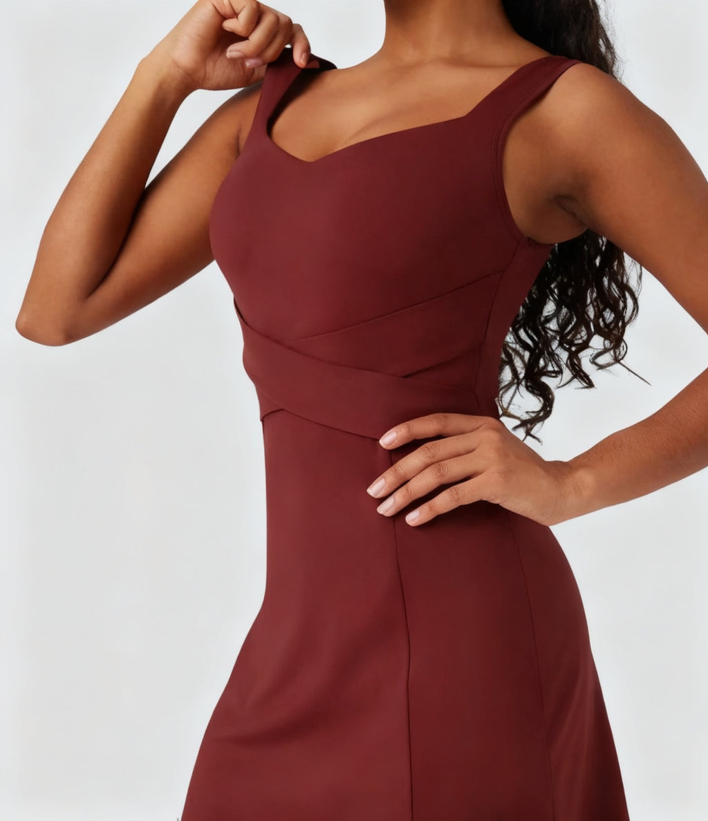 Tummy-Control Active Mini Dress