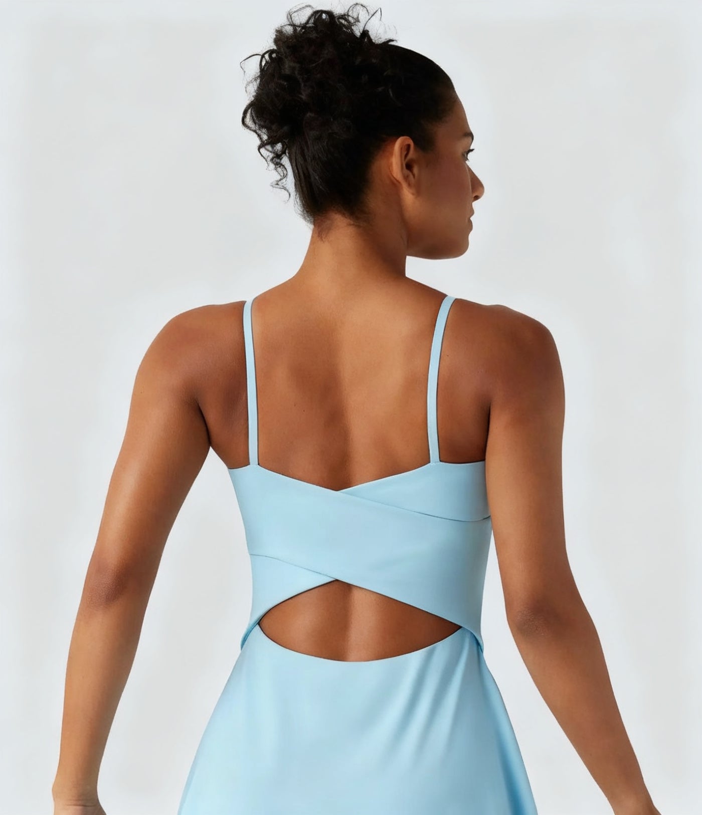 Built-In Bra Yoga Mini Dress