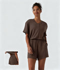 Short-Sleeve Casual Playsuit