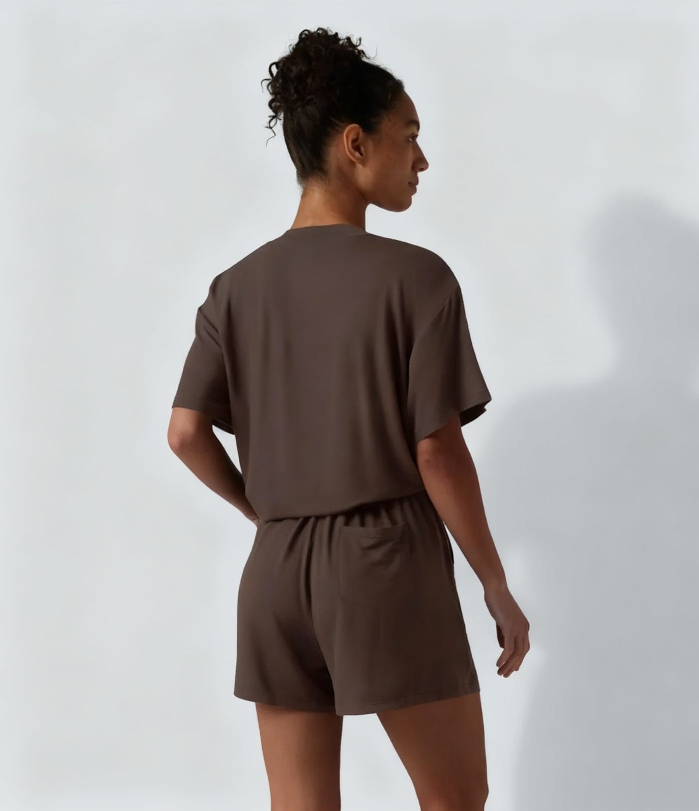 Short-Sleeve Casual Playsuit