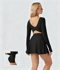 Long-Sleeve Active Mini Dress